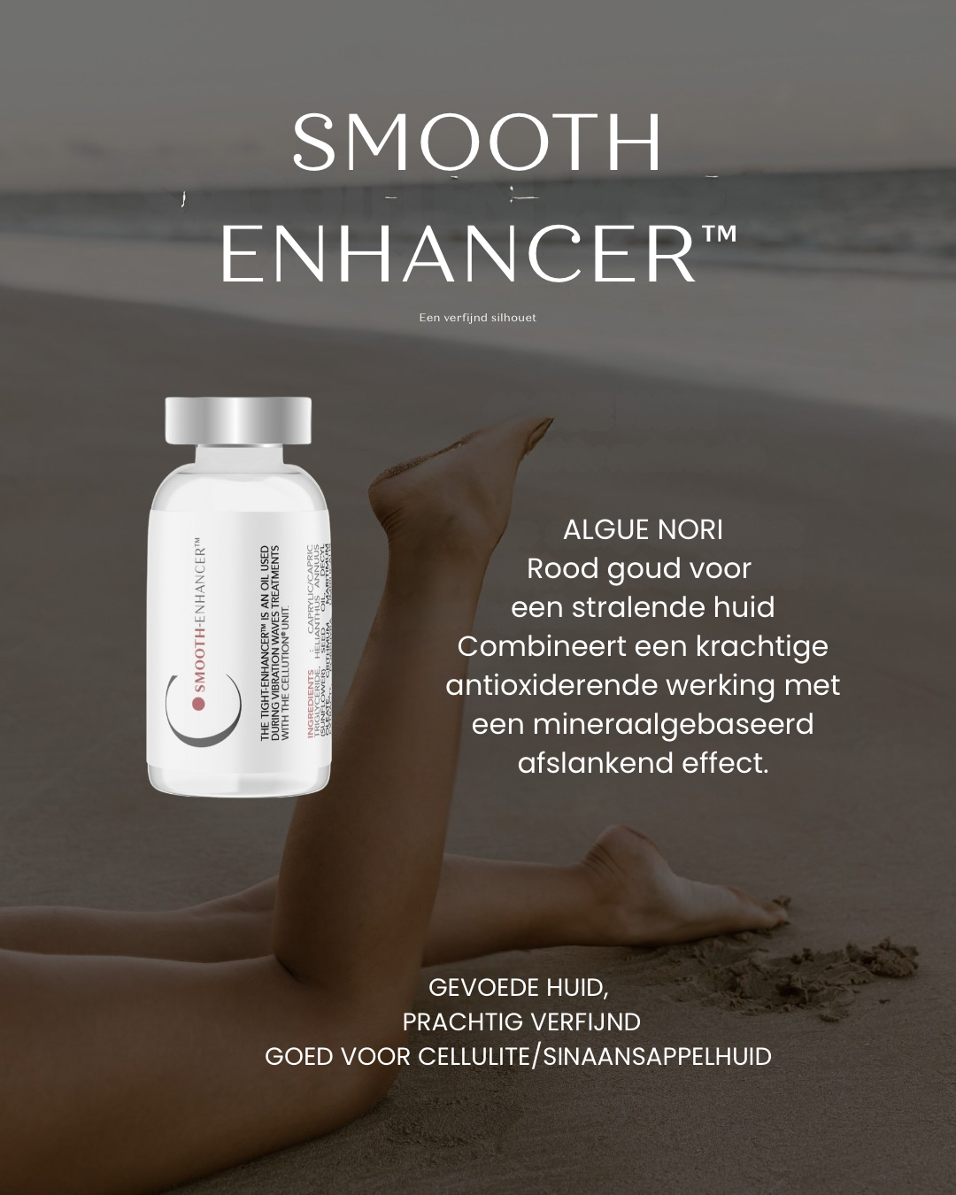 Smooth Enhancer behandelolie van Cellution met algue nori voor een verfijnd silhouet